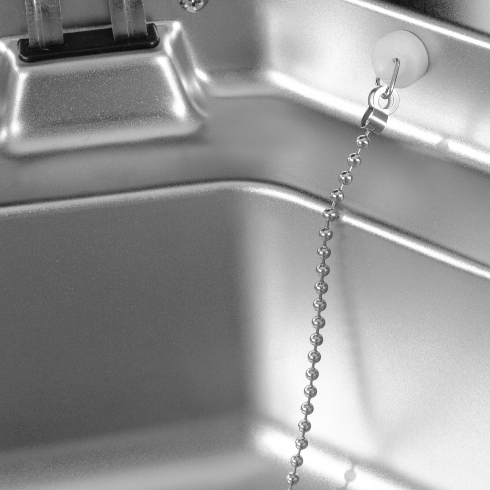 RV Sink Kitchen Sink with Hot&Cold Faucet and Tempered Glass Lid Stainless Steel