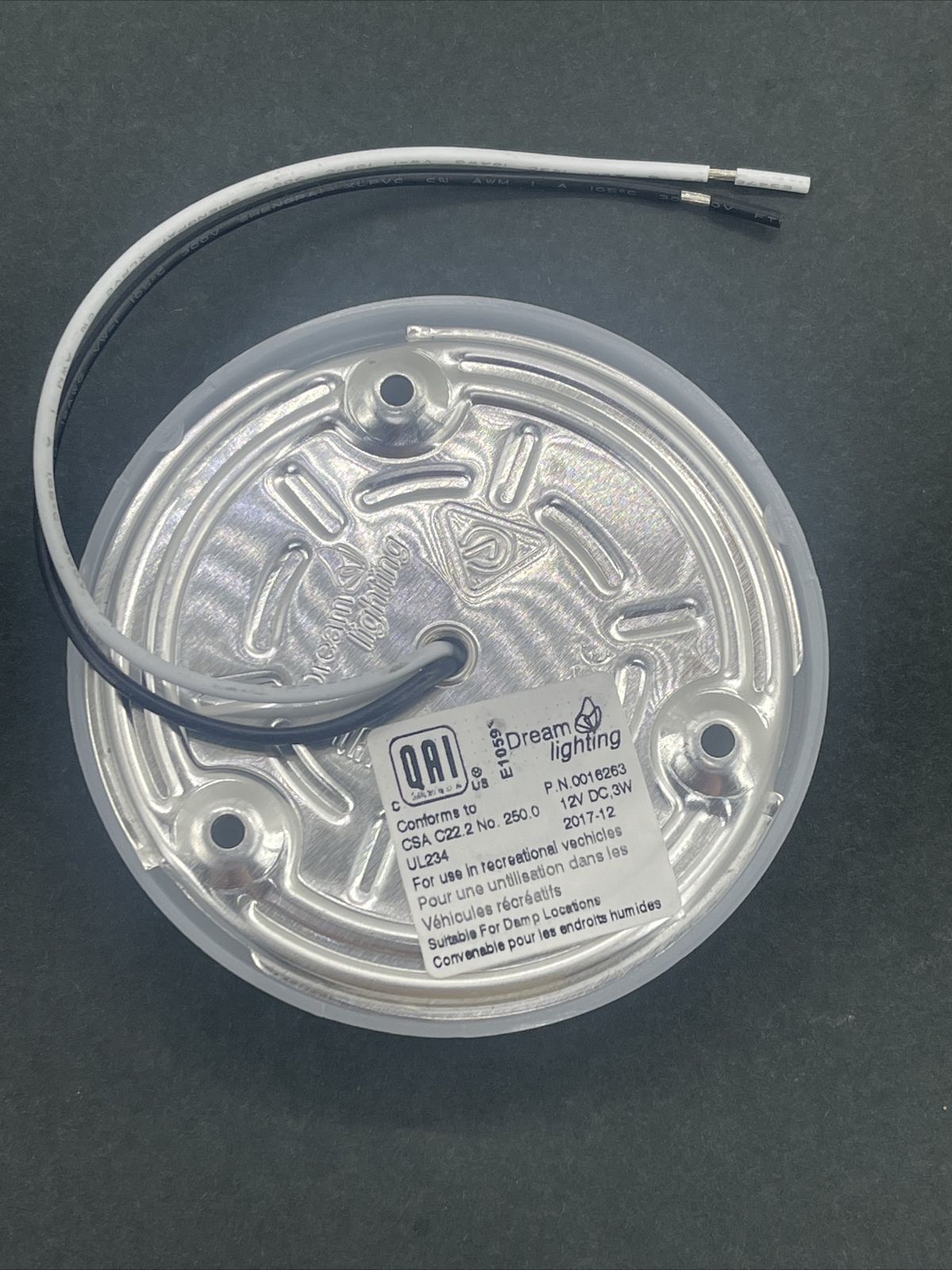 Dream Lighting 0016263 Led Light Surface Mount 3 3/8″ Dia RV, Camper, Trailer