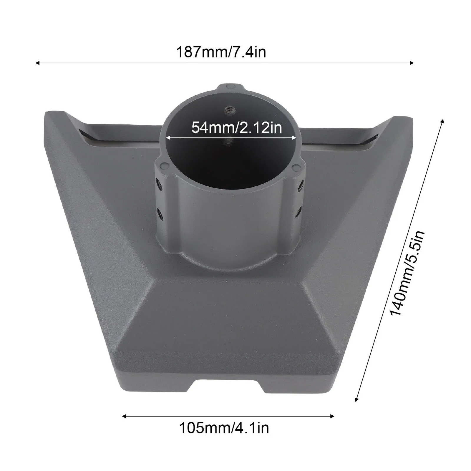 RVs Pipe Adapter Mounting 360° Rotation RV Roof Pole Set For Trailers Camping