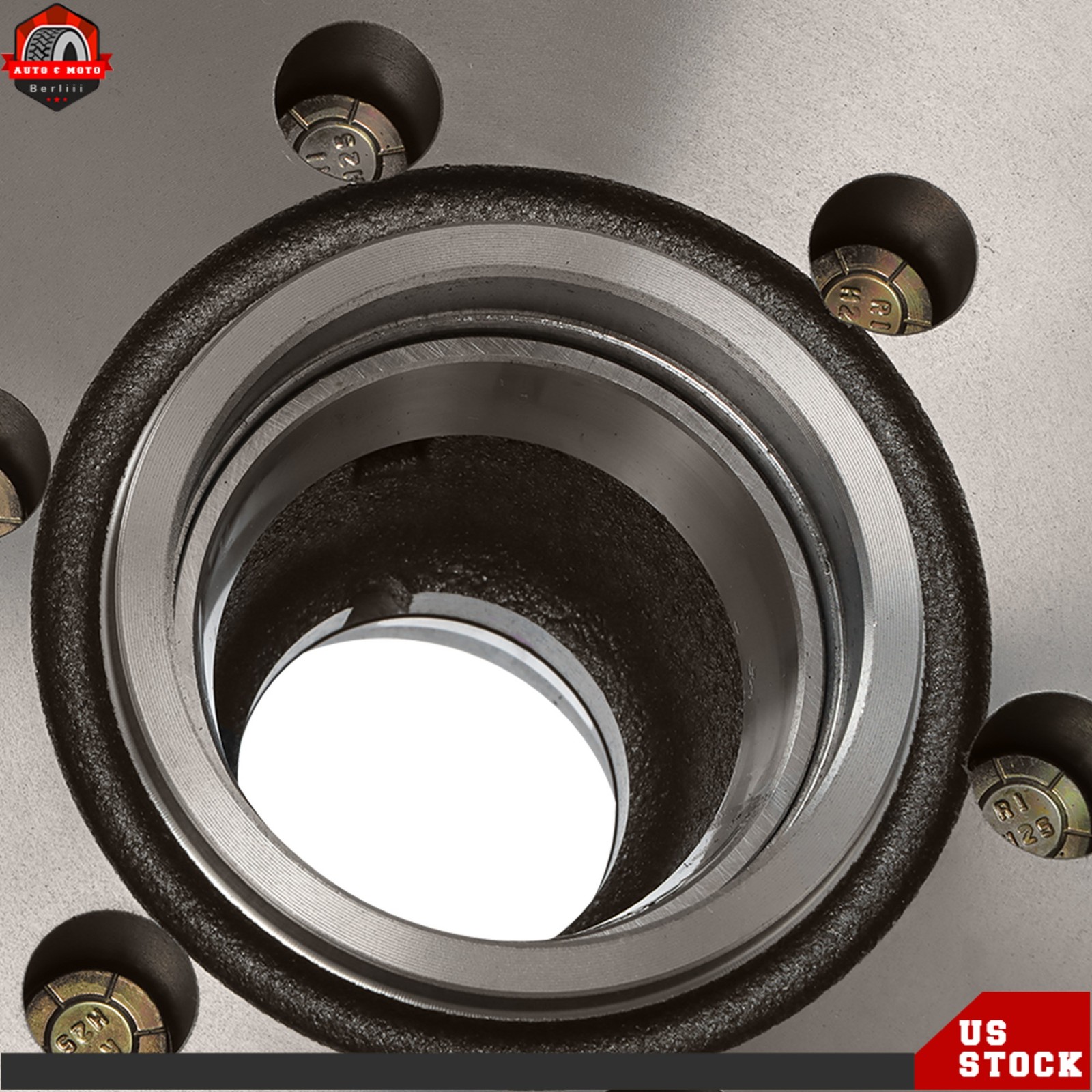 12″ X 2″ Trailer Brake Hub Drum Kit Pair 6 Lug 5.5″ B.C. for 5200-6000 Lbs Axle