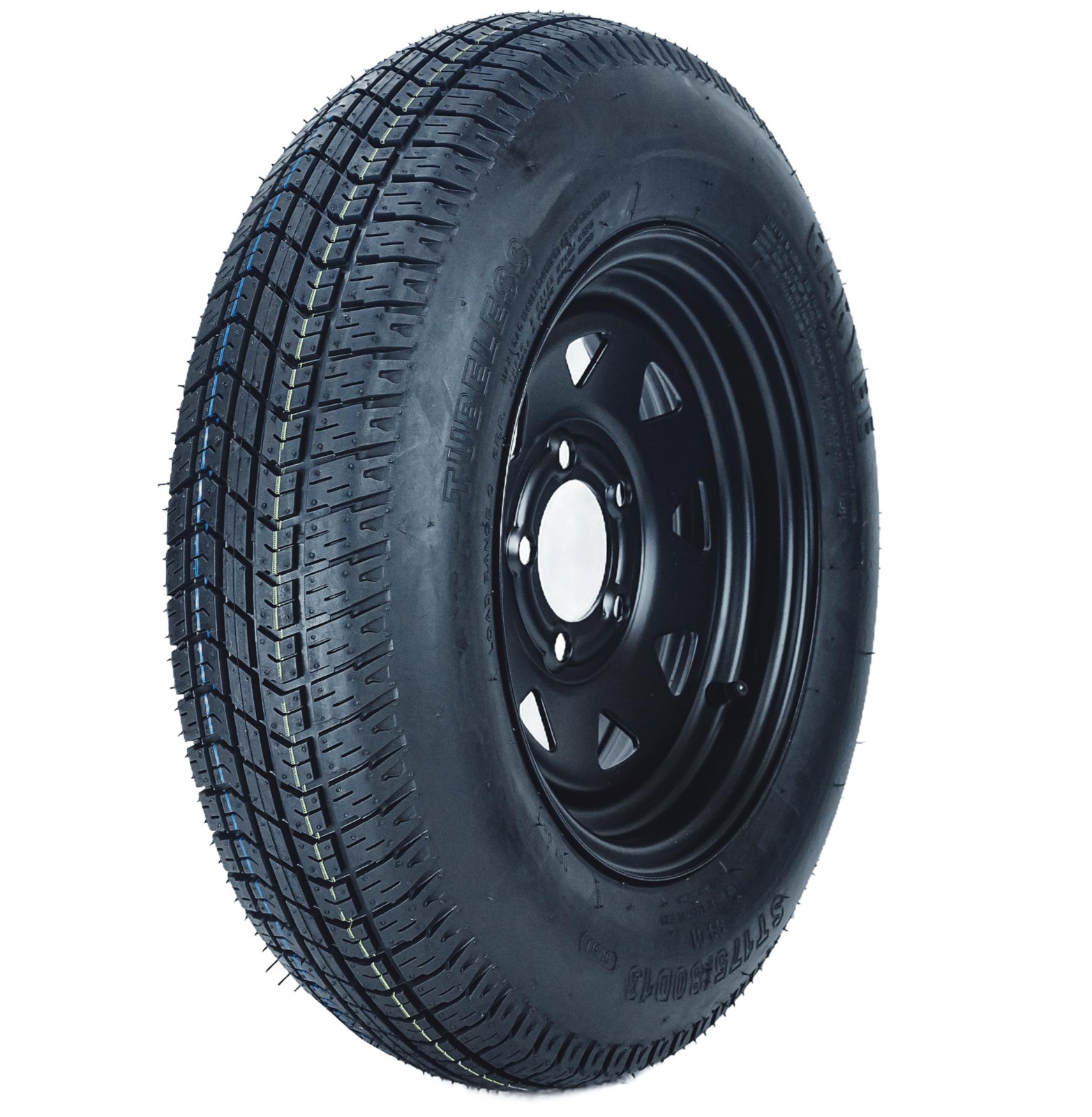 2-Pack Trailer Tires On 13″ Rims ST175/80D13 5 Lug on 4.5″ Load Range C, 6PR