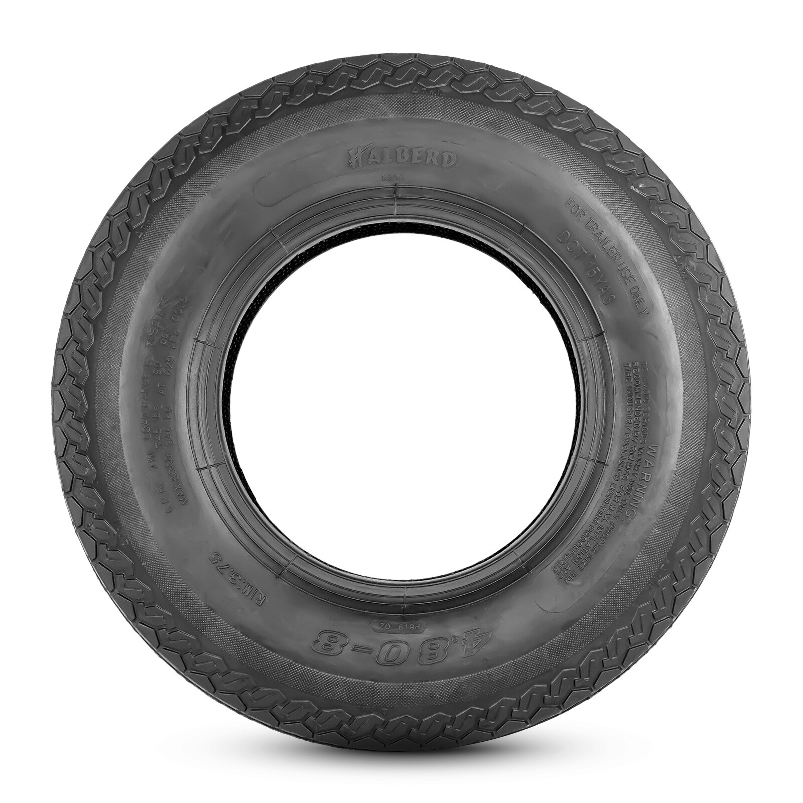 4.80-8 Trailer Tires 4.80×8 4.8-8 6 Ply Load Range C Tubeless 480-8 Set 2 Tire