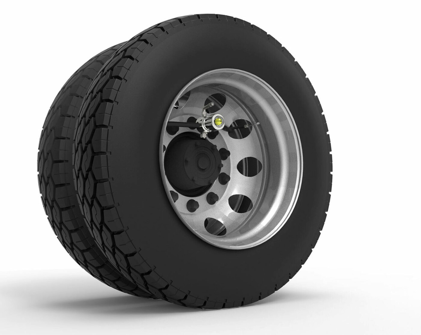 Cat’s Eye Tire Pressure Maintenance System Dual Trucks Trailer 120PSI 4pk Rubber