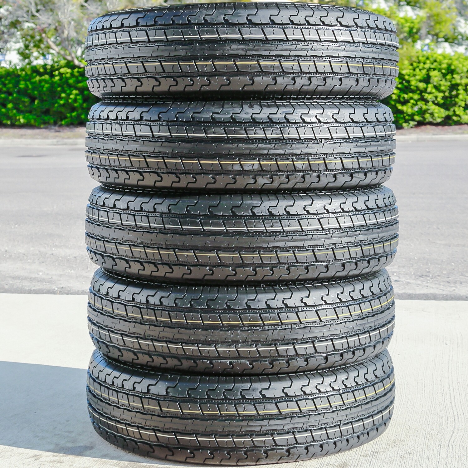 5 Tires ST 215/75R14 Roundrule ST Hikee Semi-Steel Trailer Load D 8 Ply