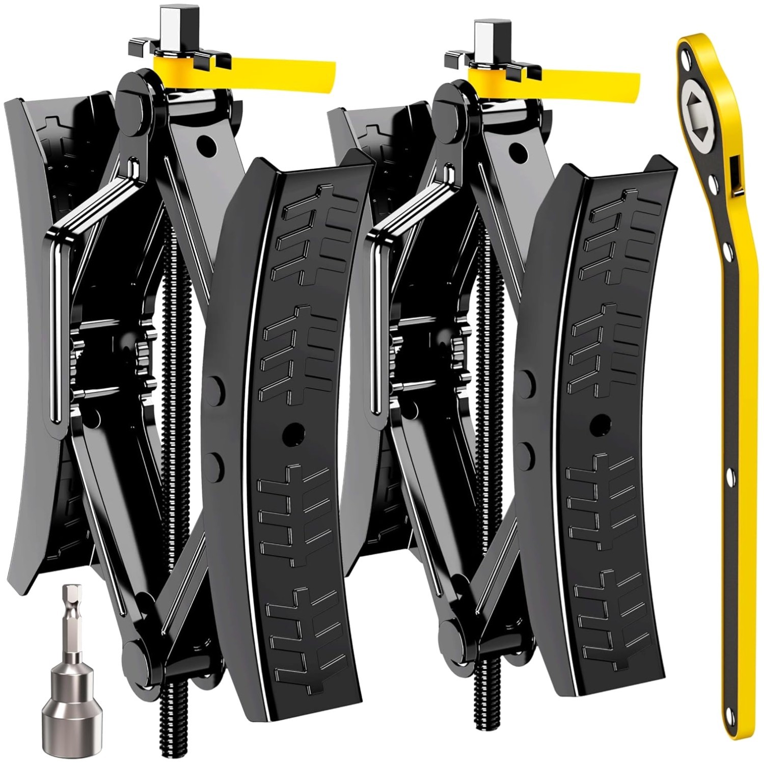 X-Shaped Tire Stabilizer for RV/Travel Trailers – Fits 3.5 to 12 Inch Spacing