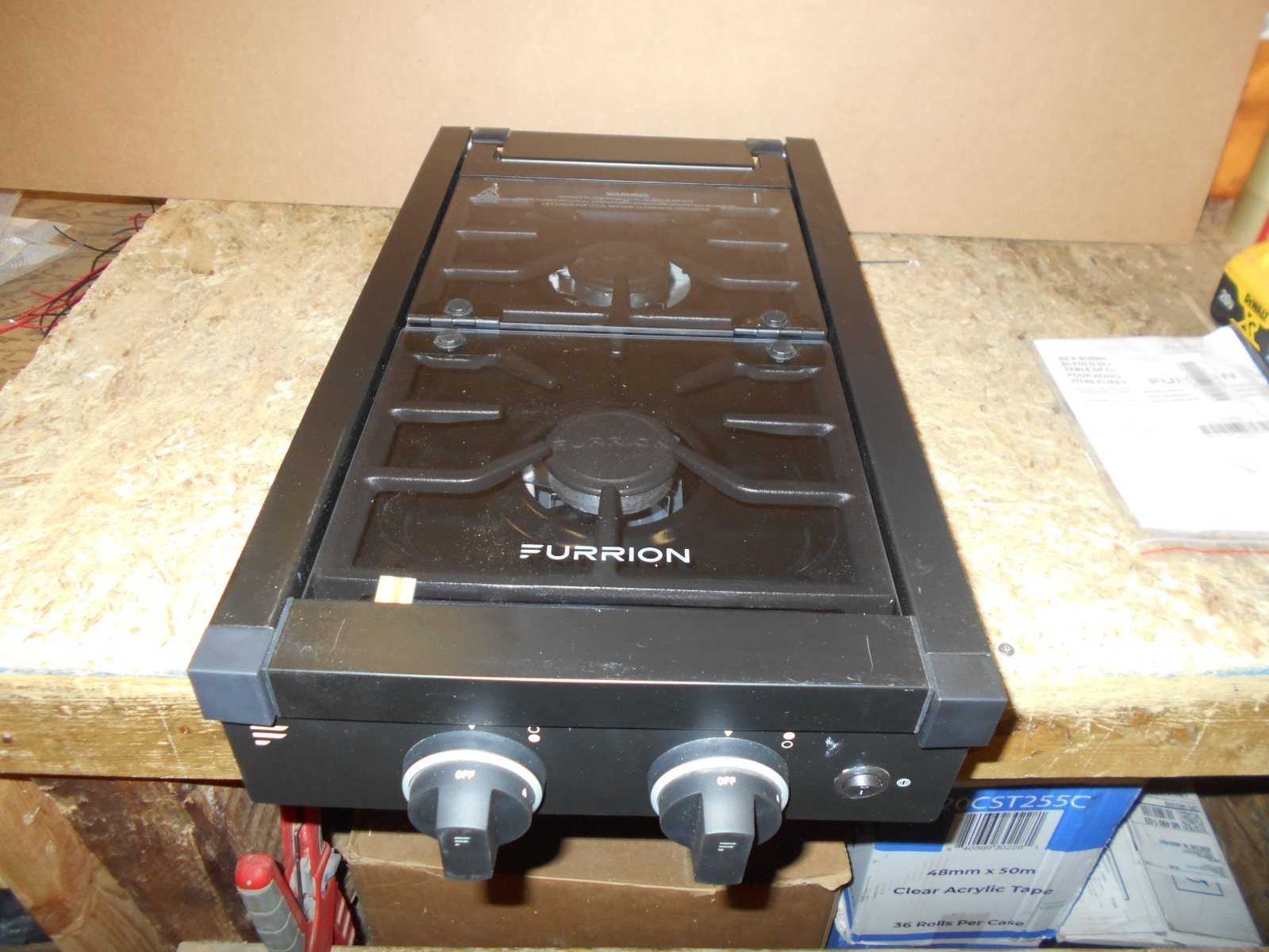 *FURRION COOKTOP 2 BURNER BLACK WITH GLASS COVER FGH12D2-BL FREE SHIP *13B*