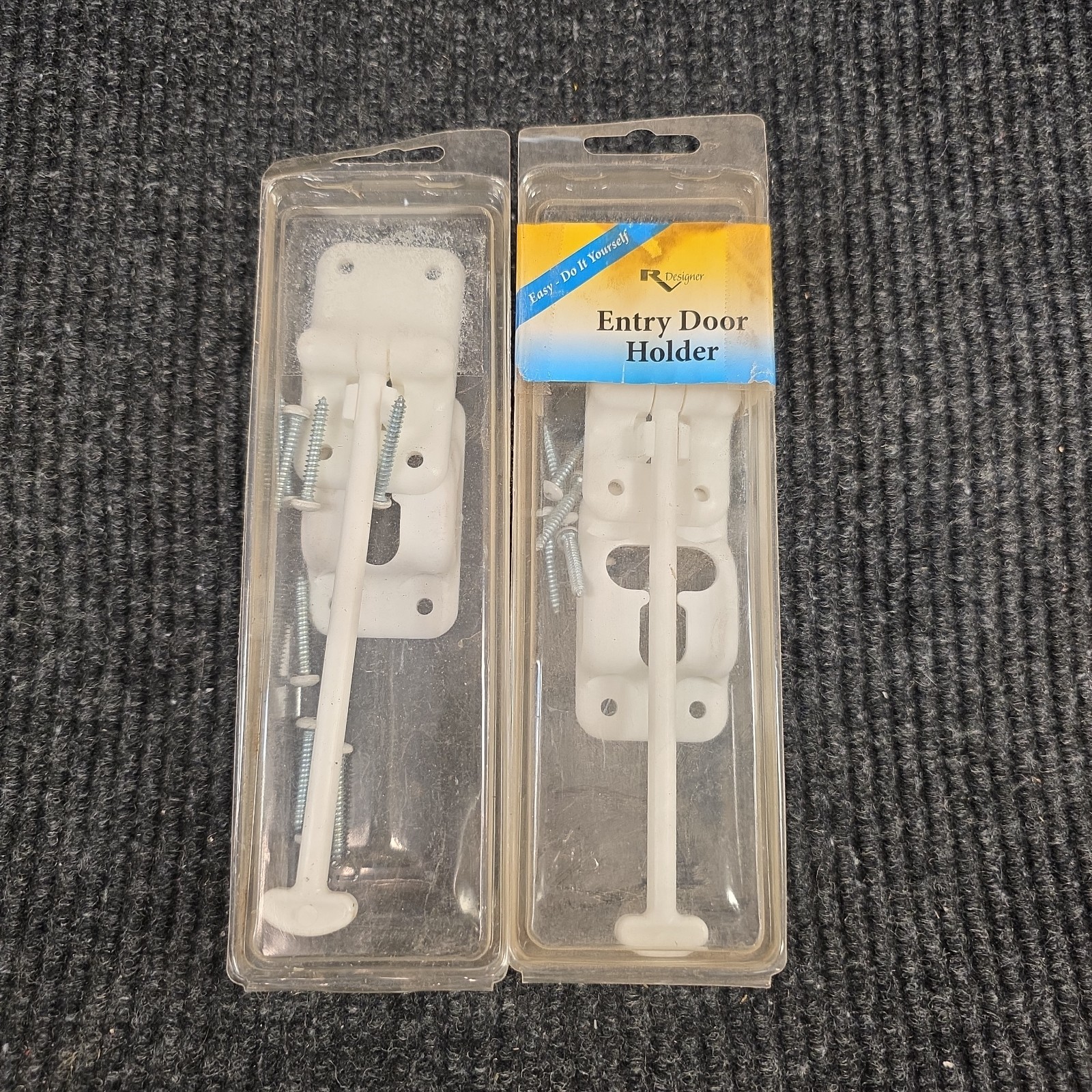 6 Inch White RV T Style Door Holder Catch Latch Camper Trailer Hardware E235