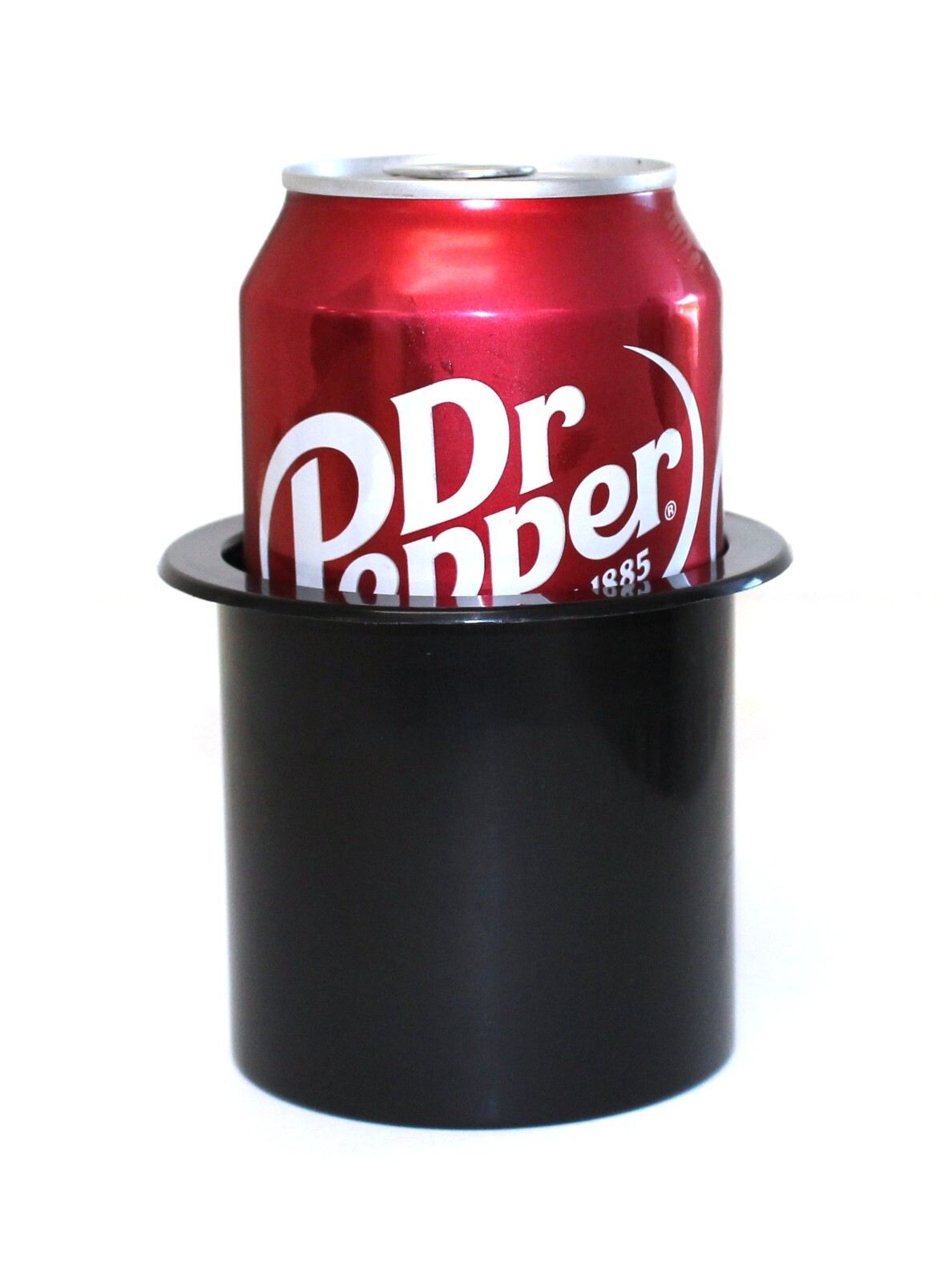 Single Plastic black 3 inch cup drink can holder boat RV patio