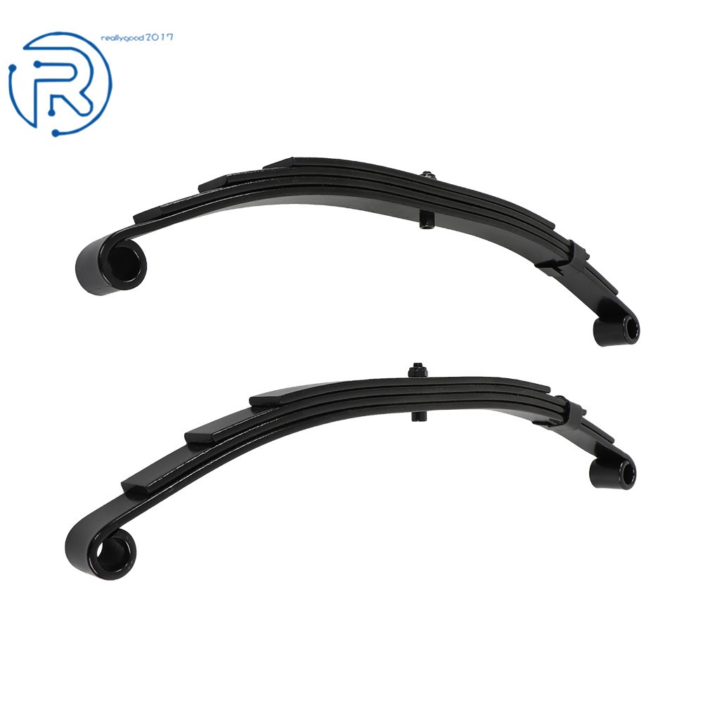 Trailer Leaf Spring 4 Leaf Double Eye 2500 lbs Cap Fit For 5000 lbs Axle-Set 2