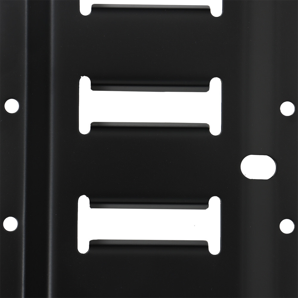 4 Pack 3′ E Track Tie Down Rail Kit Bar Rails Powder Coat Black Secure Cargo