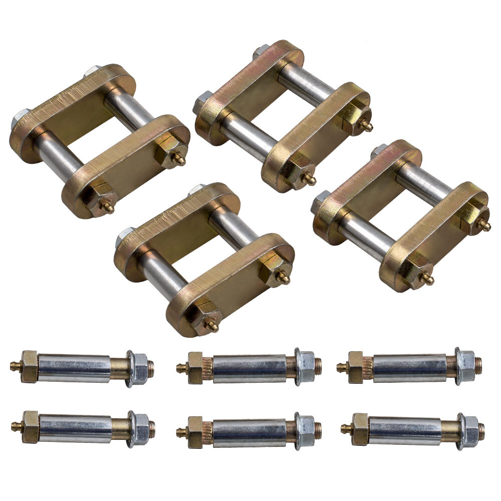 Heavy Duty Shackle Upgrade Kit Tandem Axle Pair UO12-016 Galvanized Bushings