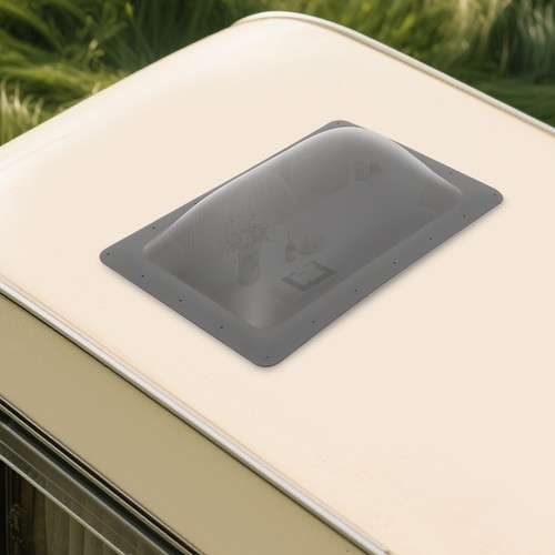 RV Camper Exterior Dome Skylight Replacement 18 × 26 in Clear Black