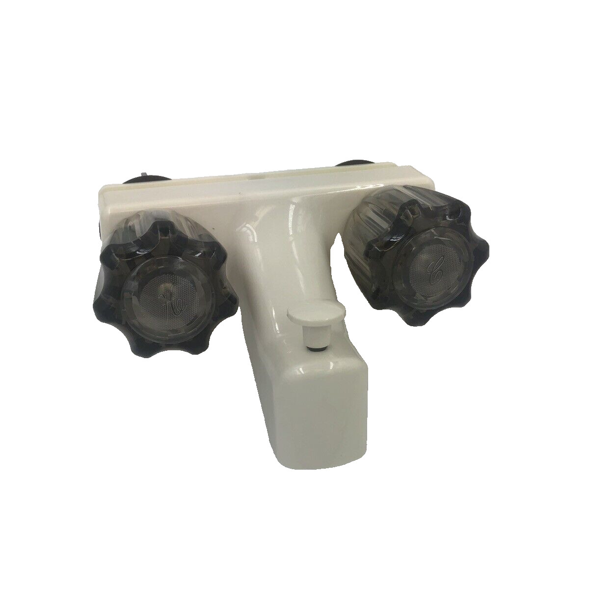 4″ Tub and Shower Diverter Faucet Biscuit/Smoke for RV/Camper/Mobile Home