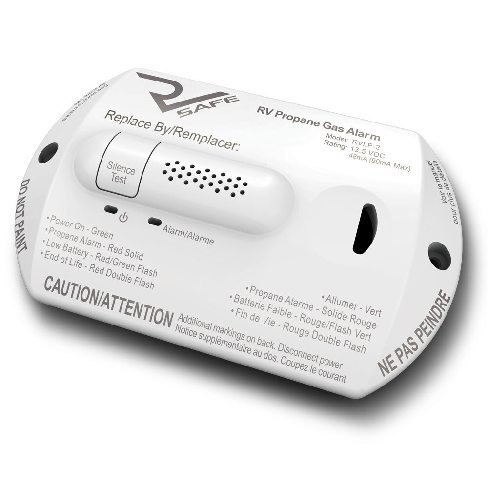 RV Safe RVLP2W Propane Gas Alarm, 2-wire – White