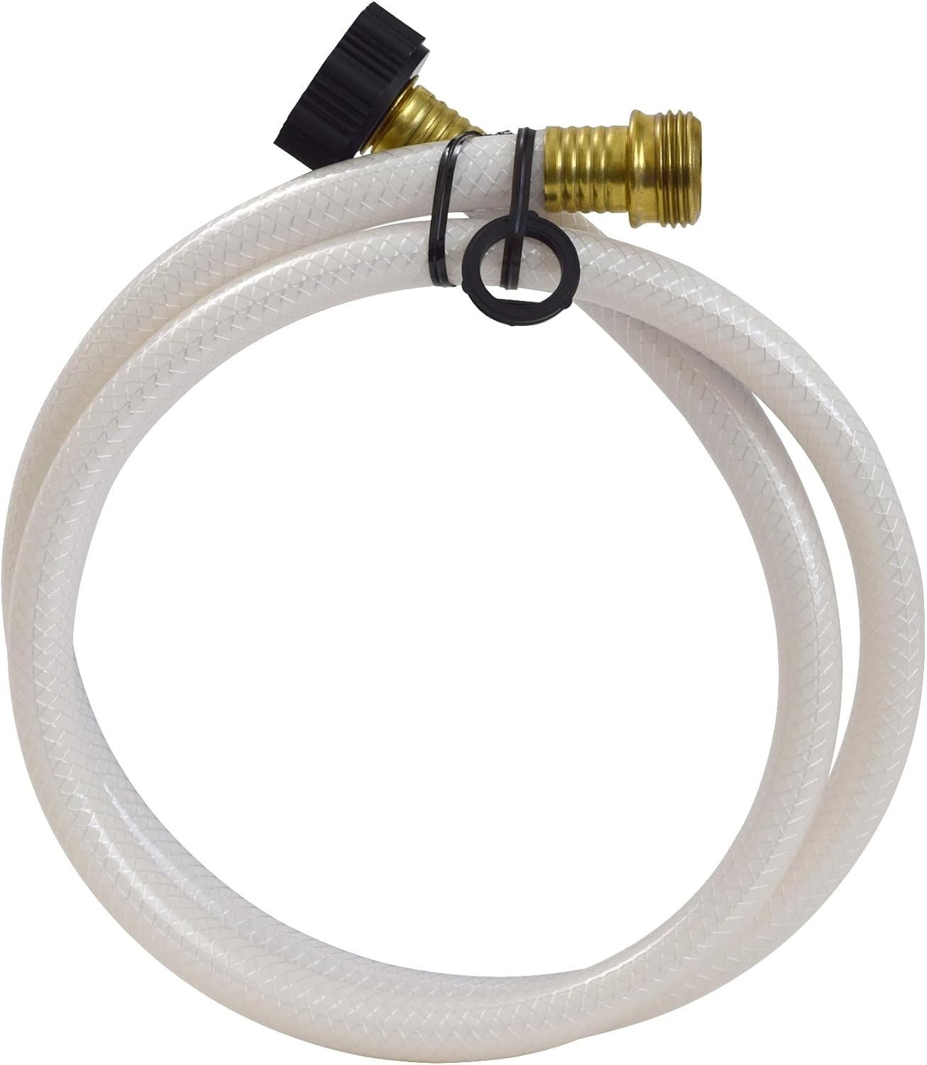 AquaFresh 4′ Drinking Water Hose with Hi-Flow Fittings for RVs – Safe & Durable