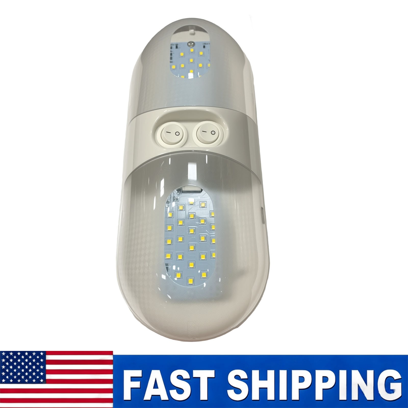 1 Piece LED Lights 12 Volt Camper Trailer Marine Interior Double Light RV