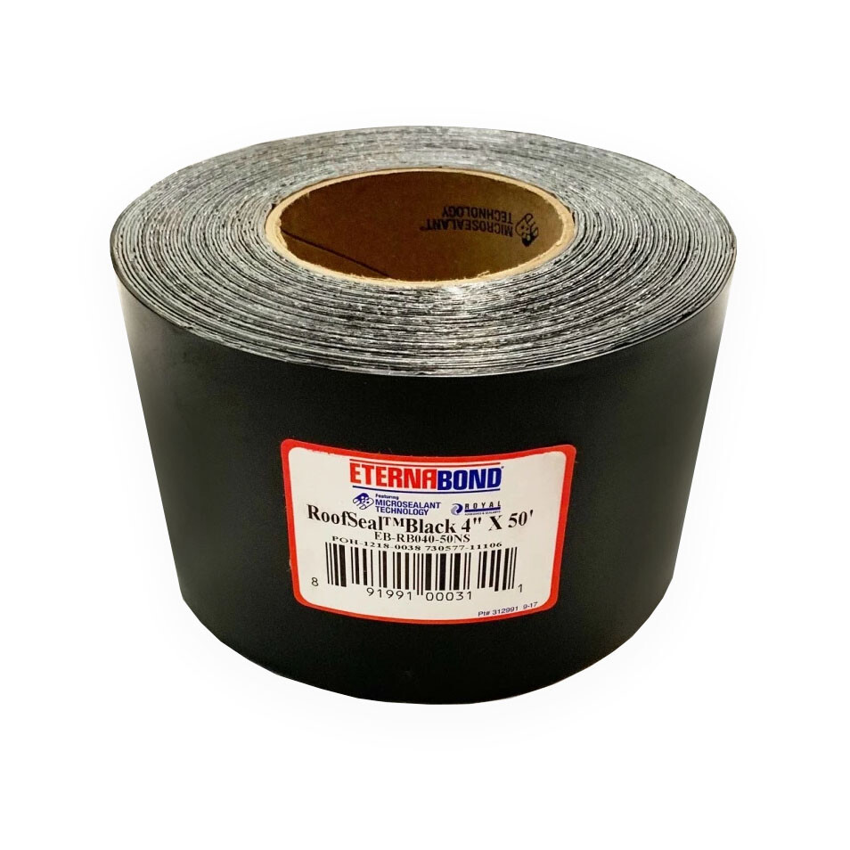 4″ x 15 ft Eternabond Roof Leak Repair Tape Patch Seal – BLACK – 15 Feet 15 Foot