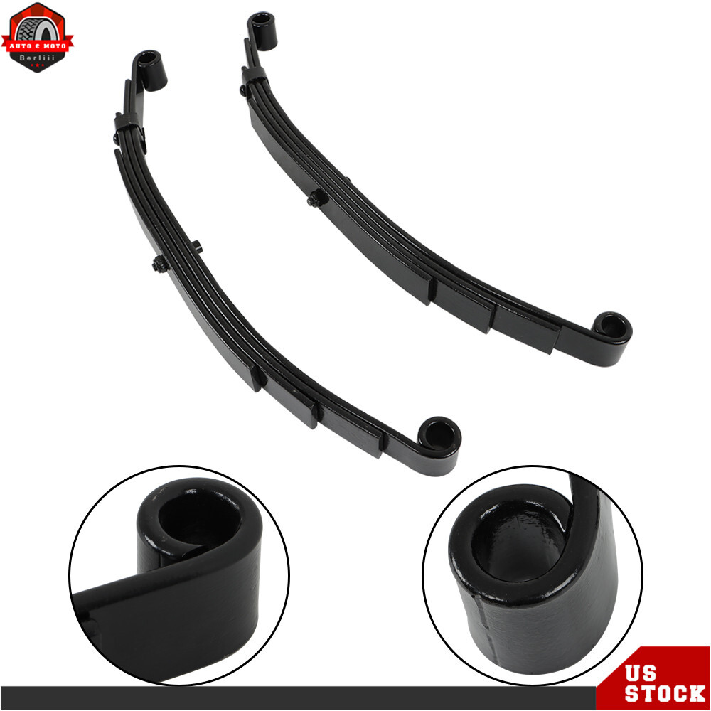5000 lbs Axle Trailer Leaf Spring 4 Leaf Double Eye 2500 lbs Cap Per Set of 4