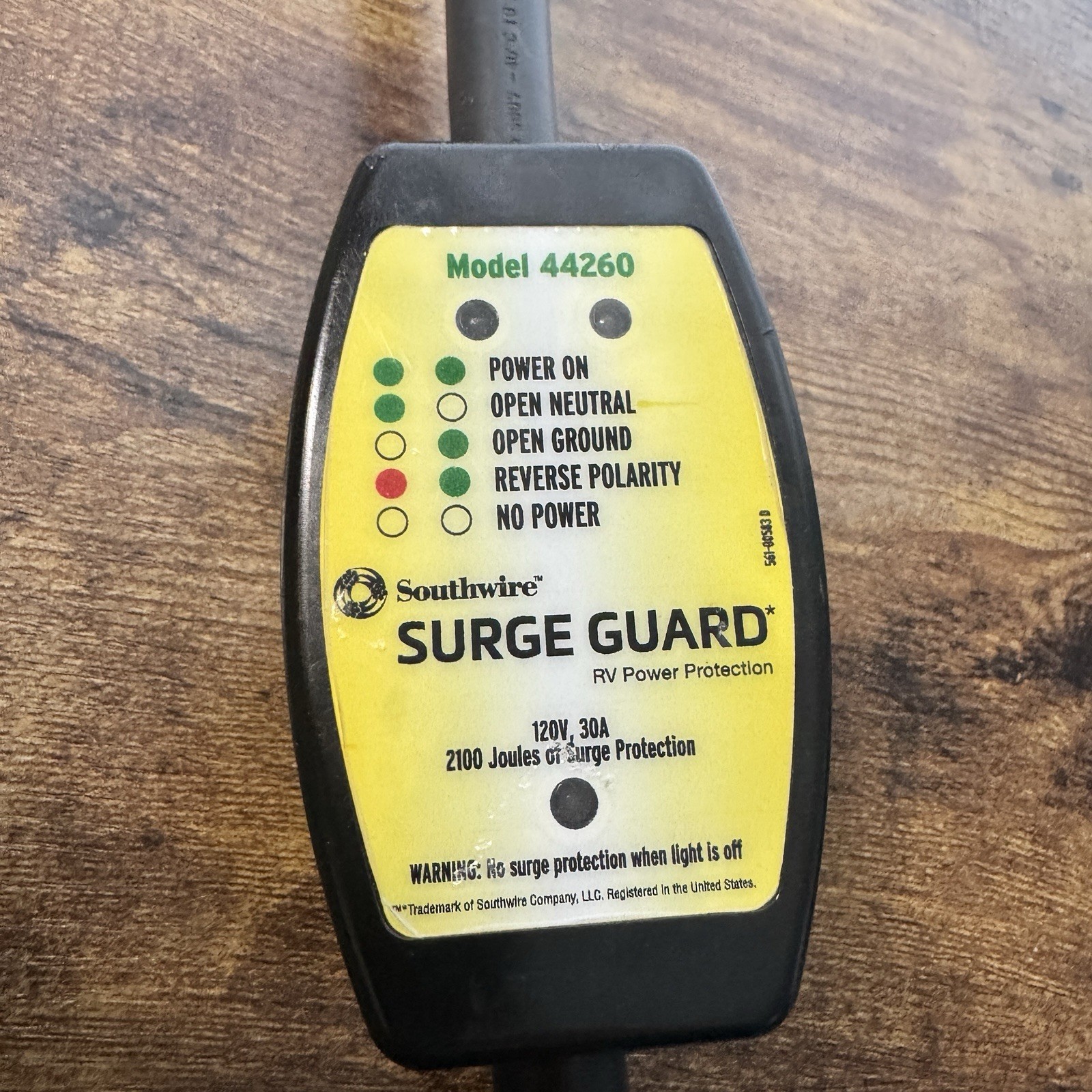 Southwire Surge Guard Model 44260 RV Surge Protector 30 Amp 120V