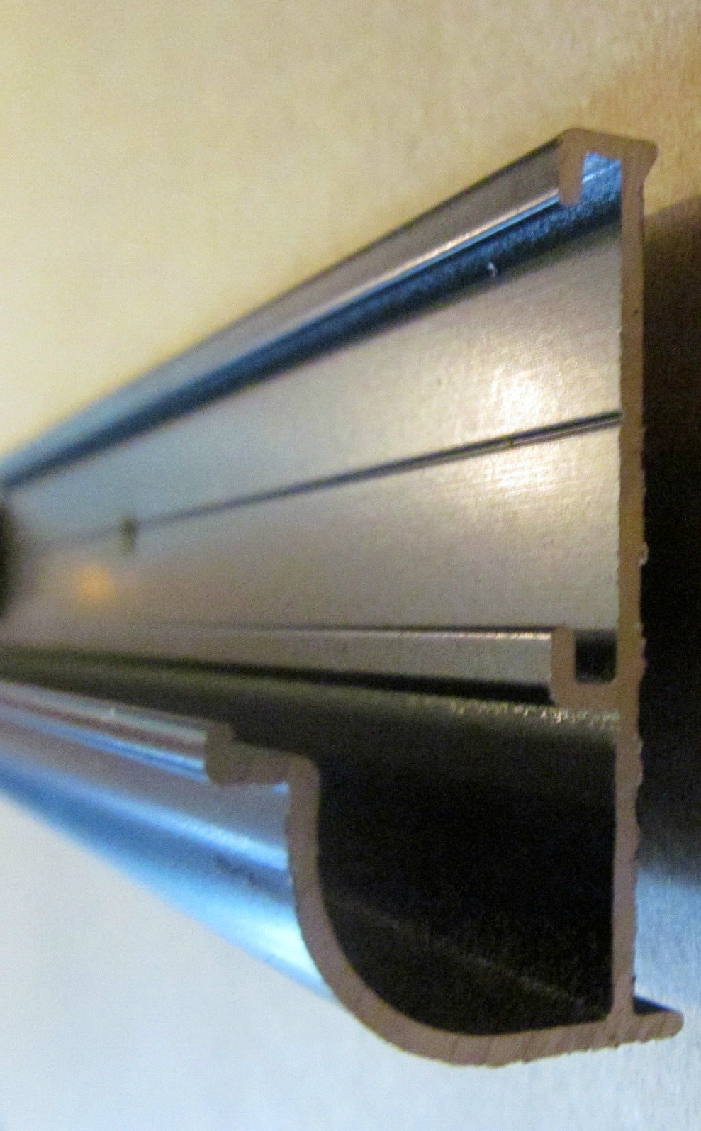 RV Rain Gutter Aluminum Roof Edge Trim 92″ Long BLACK Made In USA Camper Trailer