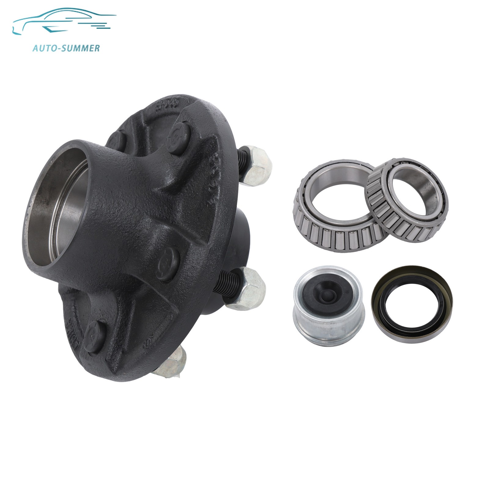 Trailer Idler Hub 5×4.75″ Assembly For 3500lb #84 Spindle Axle 5 Lug For Trailer