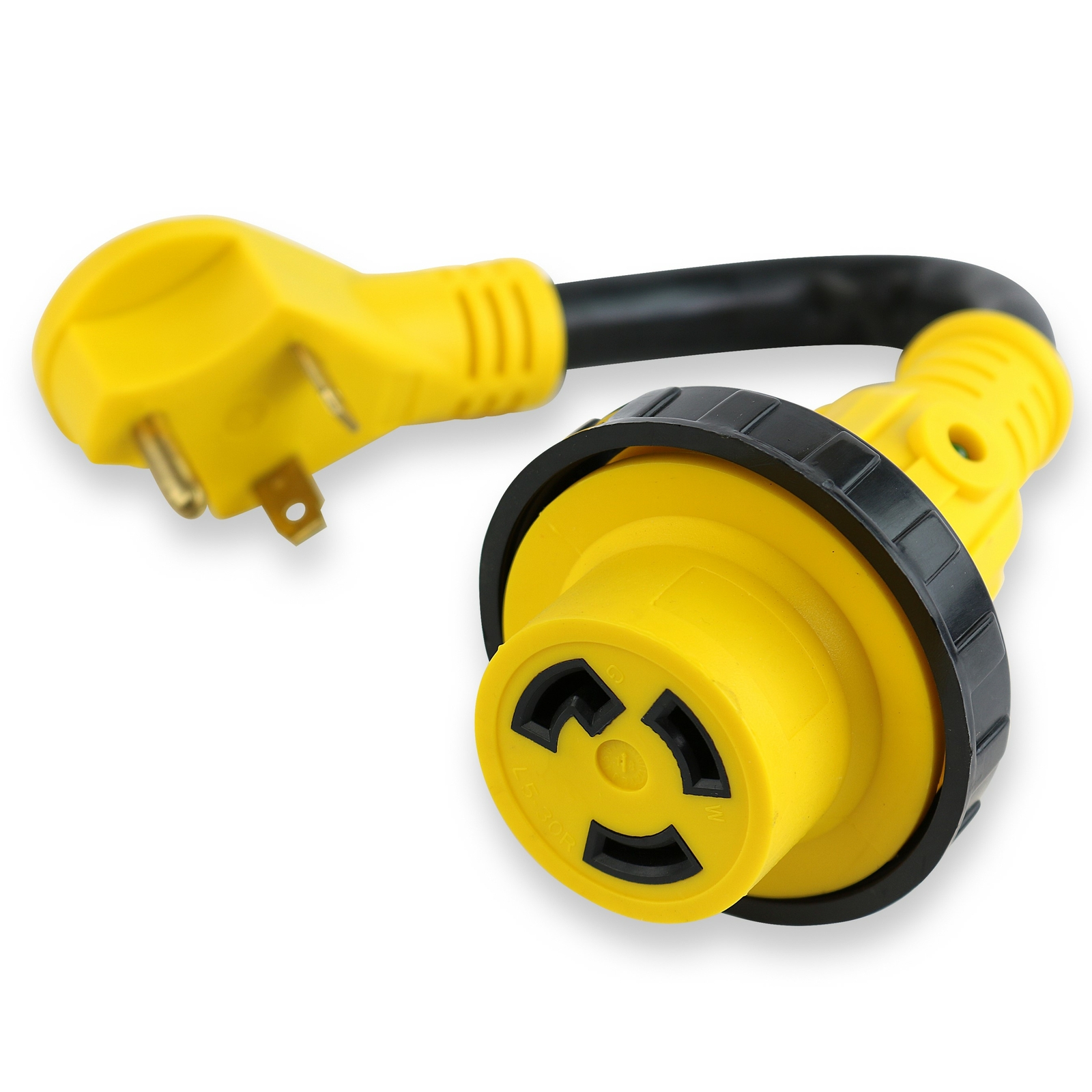 Marine 30 amp female to 30 amp male 125v Shore Power Pigtail Boat & RV Adapter