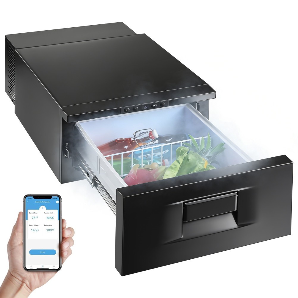 12 Volt Drawer Refrigerator 33Quart(31L) RV Fridge Freezer APP Control Portable