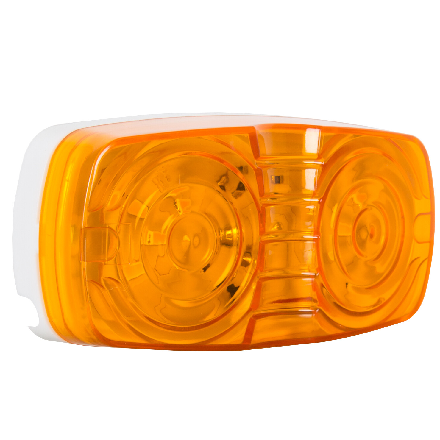 10X Trailer Amber Marker LED Light Double Bullseye 10 Diodes Clearance Light