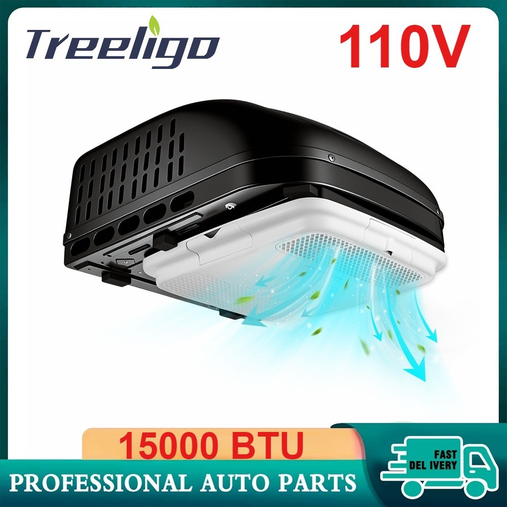 110V 15000BTU Heat&Cool Air Conditioner For RV Boat Truck Van Camper