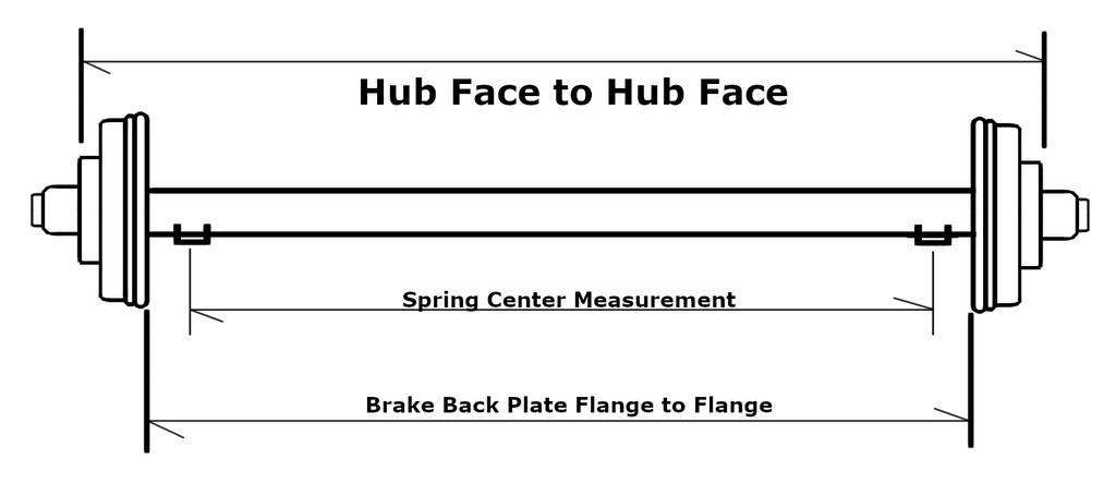 3.5K Trailer Axle Beam Kit – 4″ Drop – 61.5″ Hub Face – 2.4″ Tube – Loose Perch