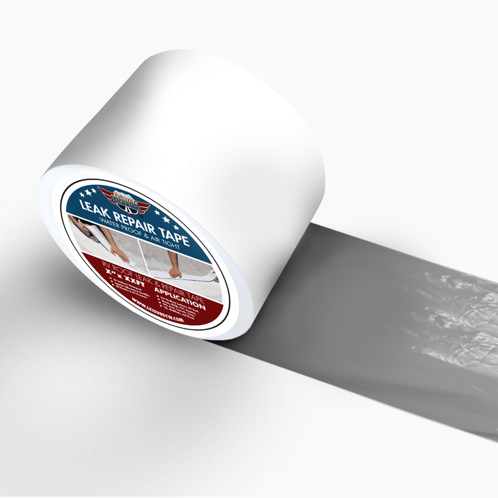 RV Roof Tape White, 6 Inch X 50 Feet, Sealant Patch Repair for Camper, Trailer,