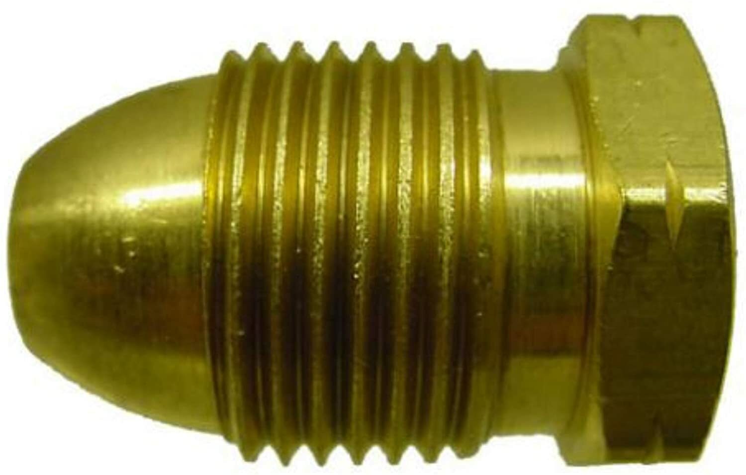 Marshall Excelsior ME1691, Male Hard Nose POL (Prest-O-Lite) Fitting Plug, Brass