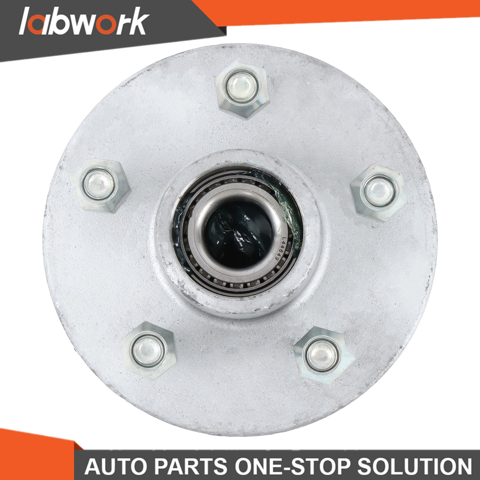 Labwork 2) Boat Trailer Galvanized Hub Kit 5 Lug 1-3/8″ x -1/16″ Bearing 3,500
