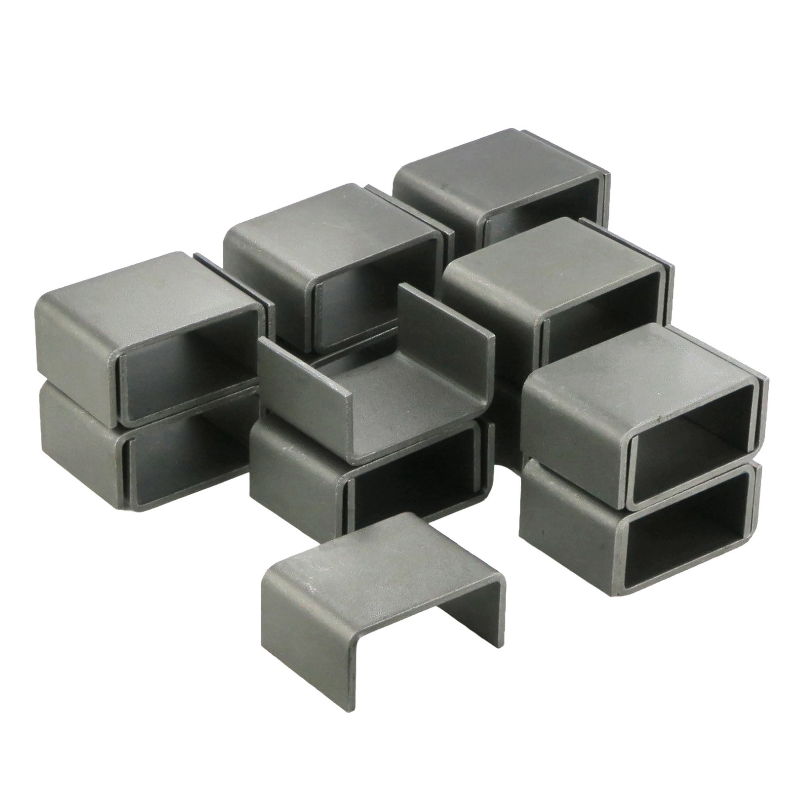 (Pack of 24) 2×4 Steel Weld-On Stake Pocket Mount for Load Utility Transport Tow