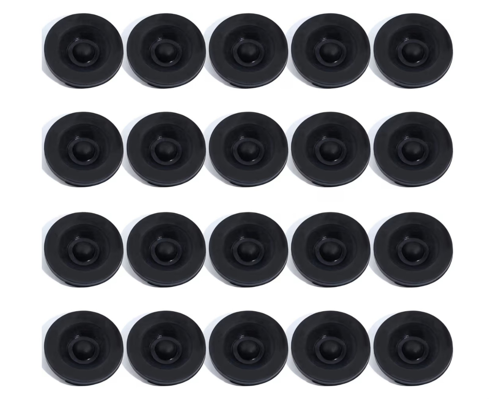 20Pcs Rubber Grease Plugs Hub Dust Caps for Trailer Axle Wheel Hub Bearings NEW