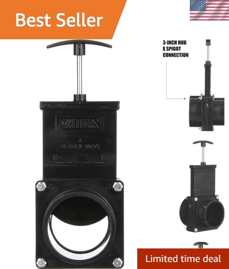 Corrosion Resistant ABS Gate Valve – Ideal for RVs, 3-Inch Connection