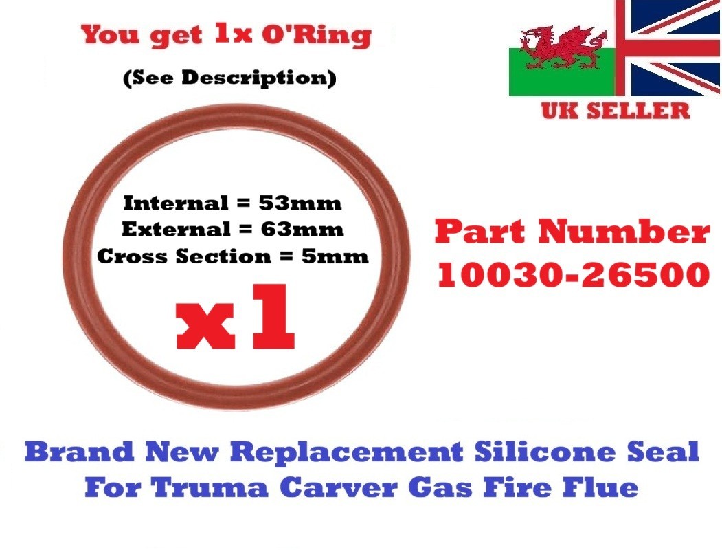 Truma Flue O Ring 3002 5002 Roof Exhaust Duct Heater Caravan Red Seal UK Genuine