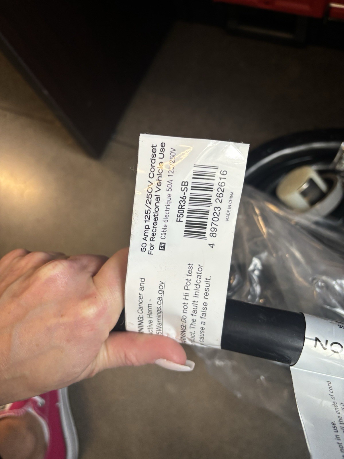Lippert 2021123670 RV Furrion Powersmart 36′ RV Power Cord 50A, 125/250V NEW