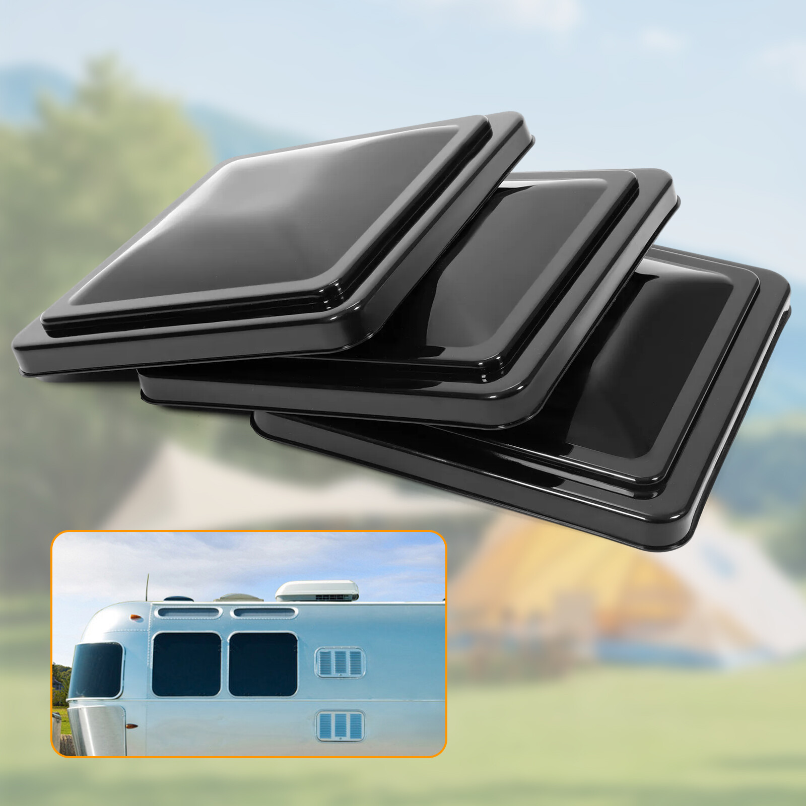 3 Pack 14″ x 14″ Replacement Roof Vent Cover Lid For Camper RV Trailer Ventline