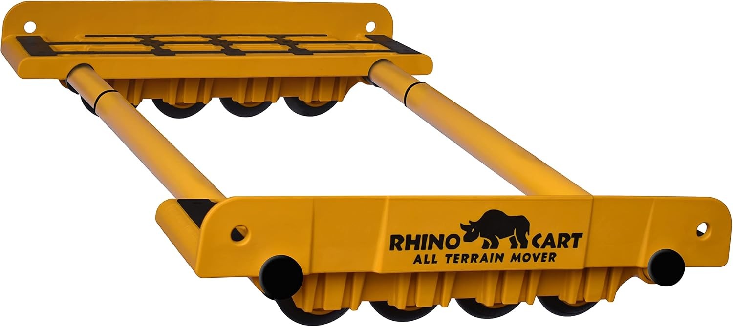 Rhino Cart All Terrain Mover – Moving Dolly for Heavy Yellow