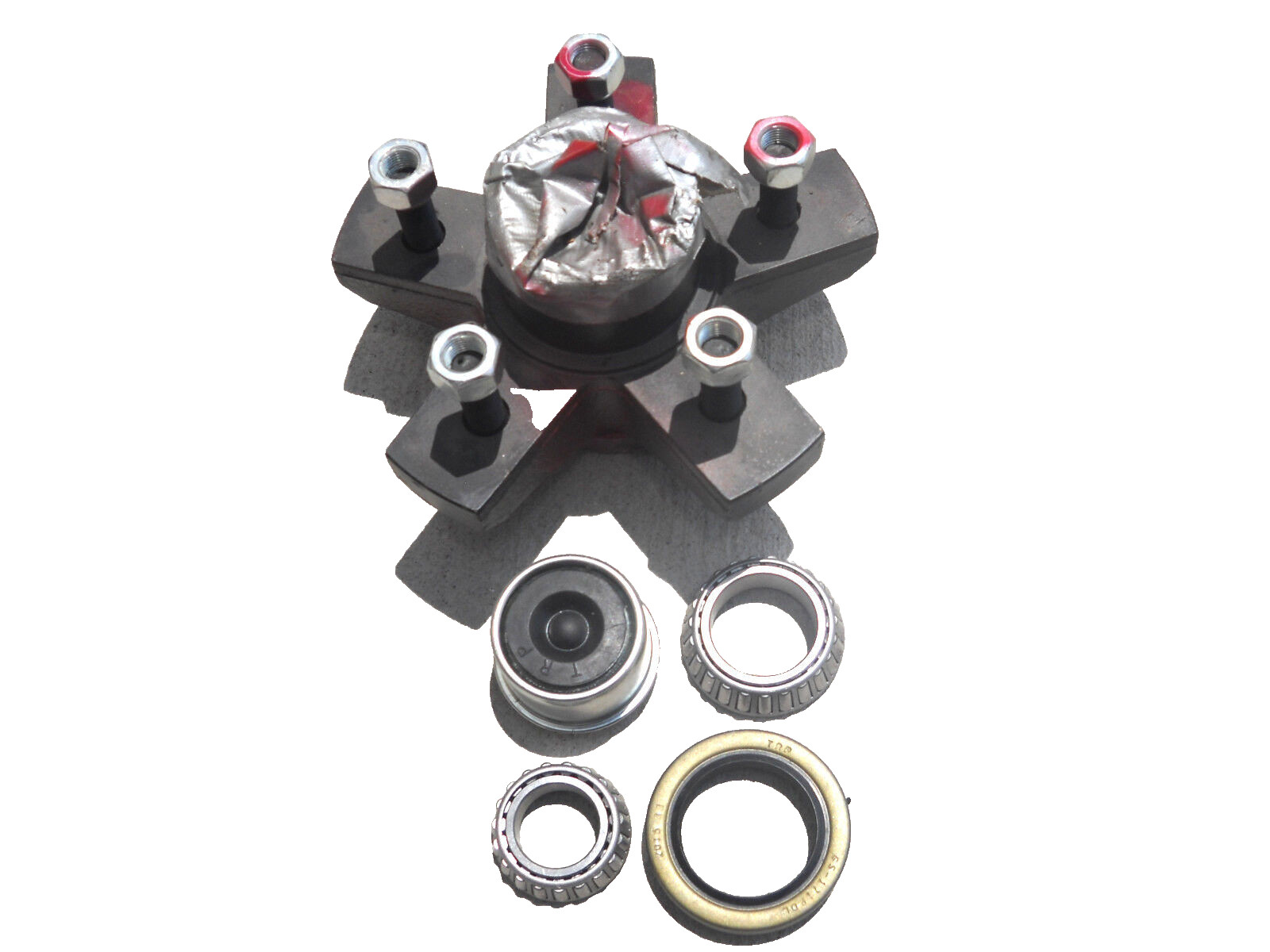 1- Genuine Dexter 5×5 Hub with 3500# Bearing Kit Replace Trailer Idler Axle