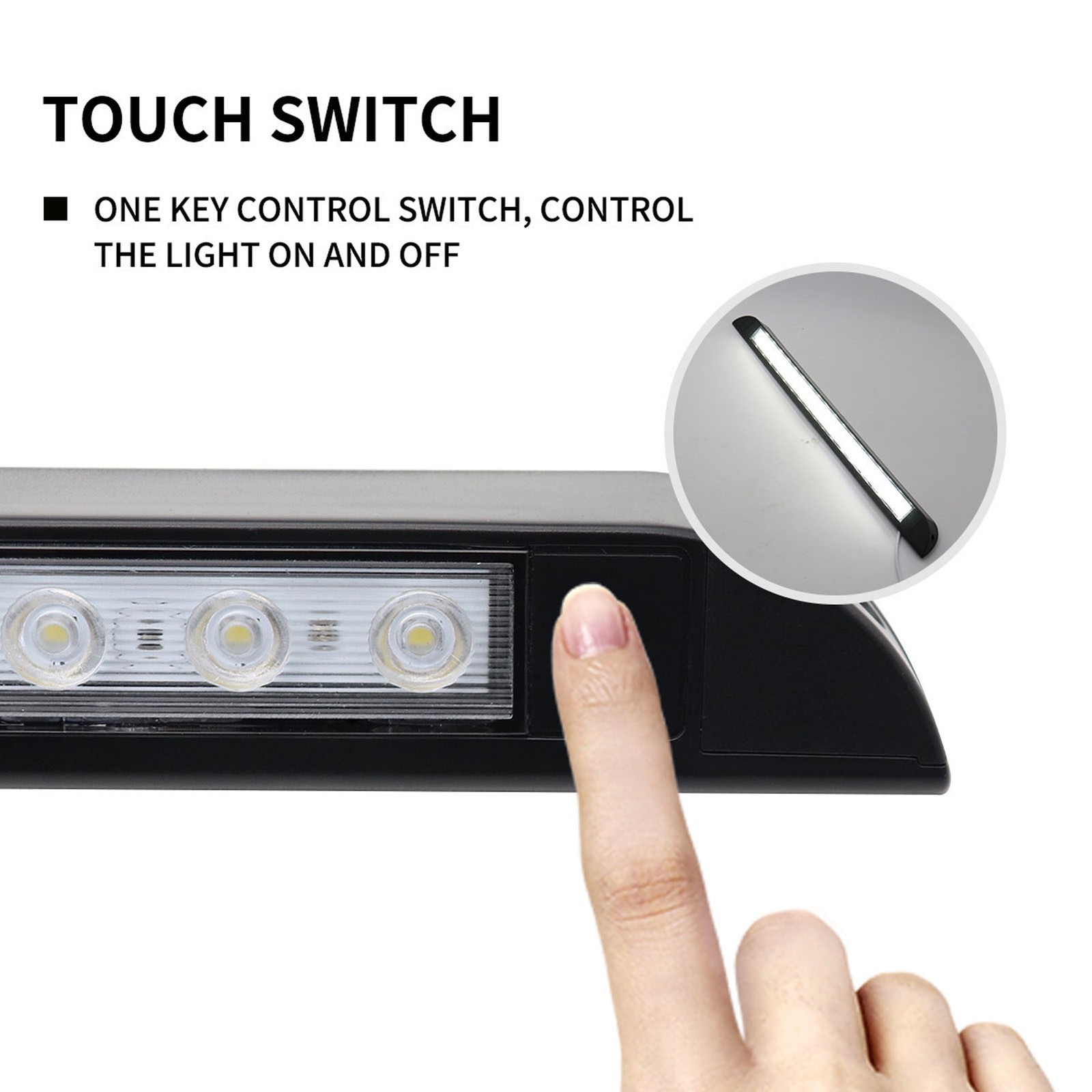 20 Inch RV LED Awning Porch Light Cool White 900 LM For Truck Trailer Campi KQCN