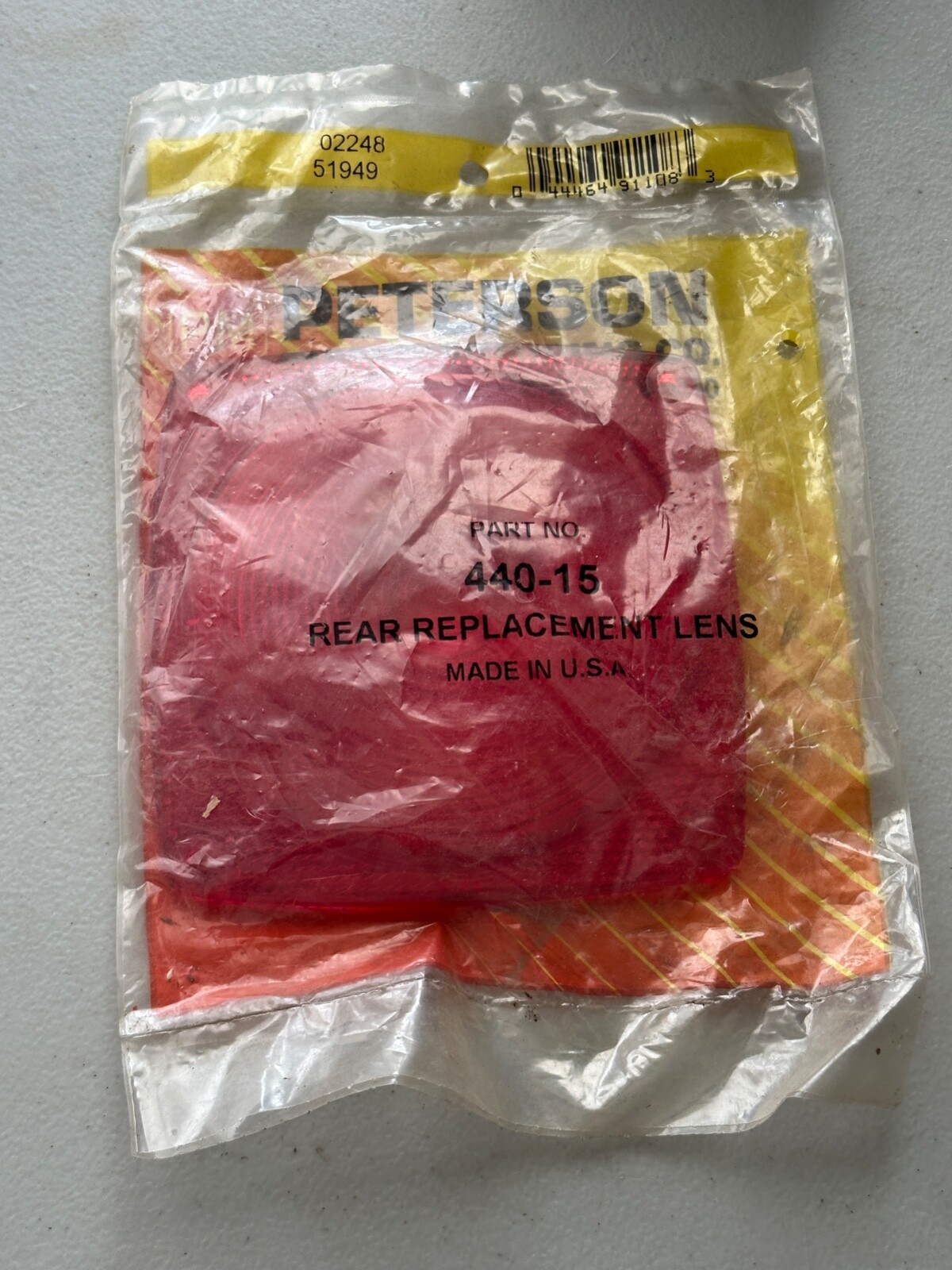 Peterson Manufacturing 440-15 Replacement Lens NOS