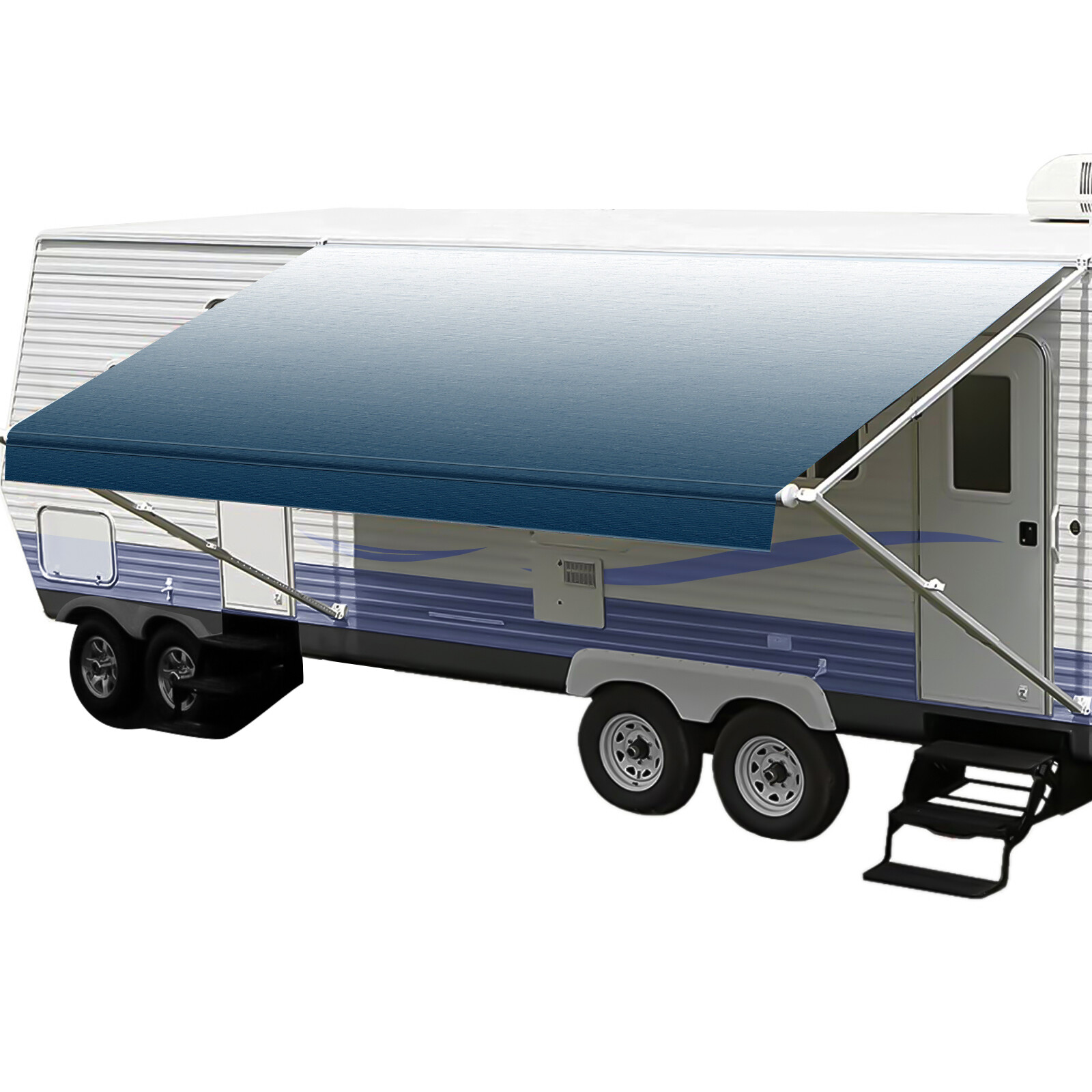 4-Ply Heavy Duty RV Awning Fabric Replacement for RV Camper Trailer 12ft-21ft