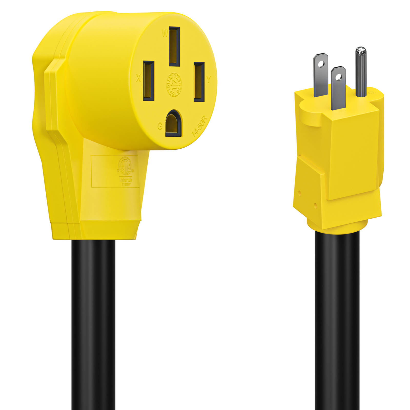 Female Dogbone Cord Adapter Cable for RV Camper Trailer 15A 15Amp Male to 50Amp