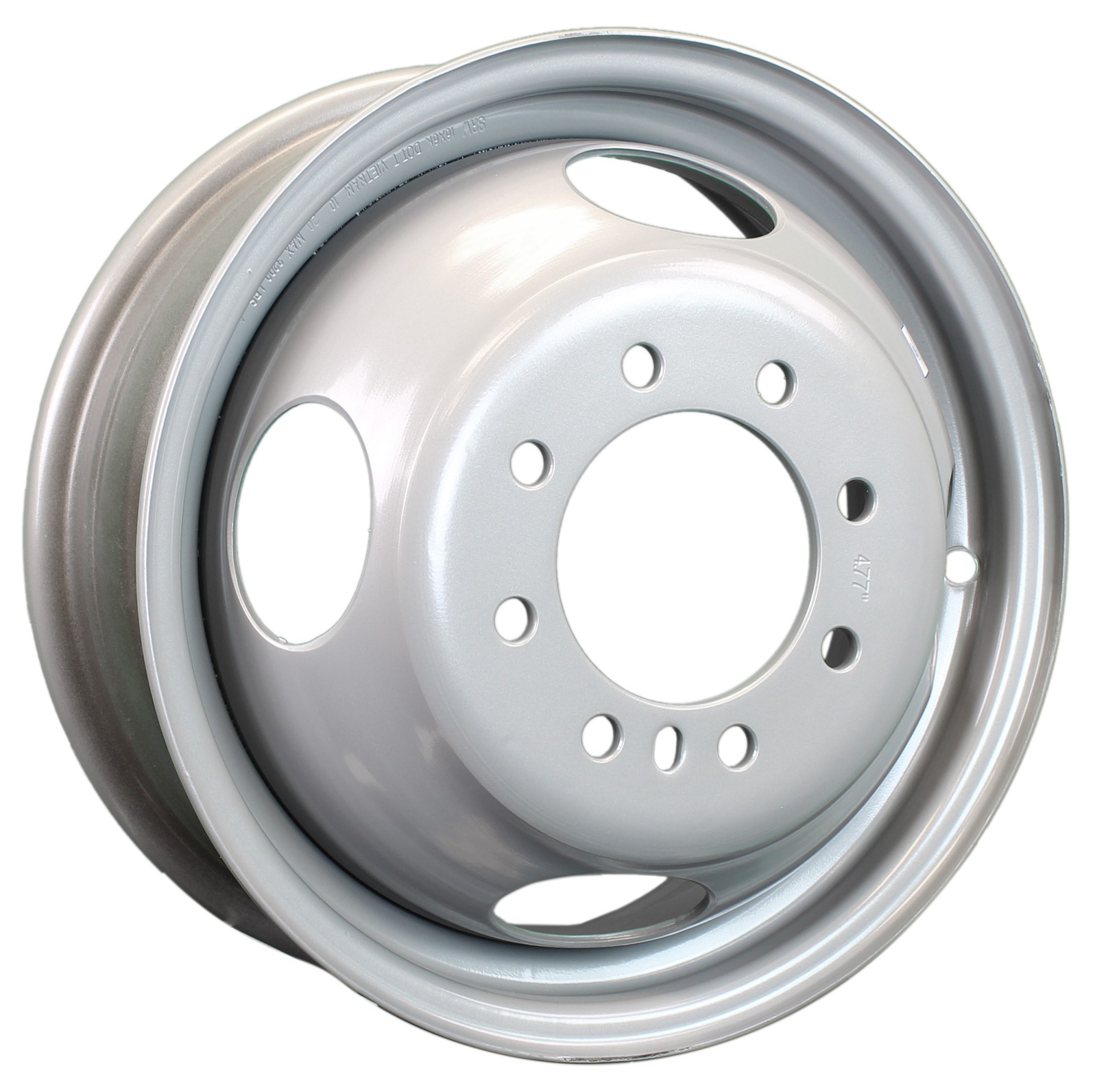 Trailer Wheel Dually Dual Silver Grey 16 Inch 16X6 8 Lug On 6.5 Center Rim