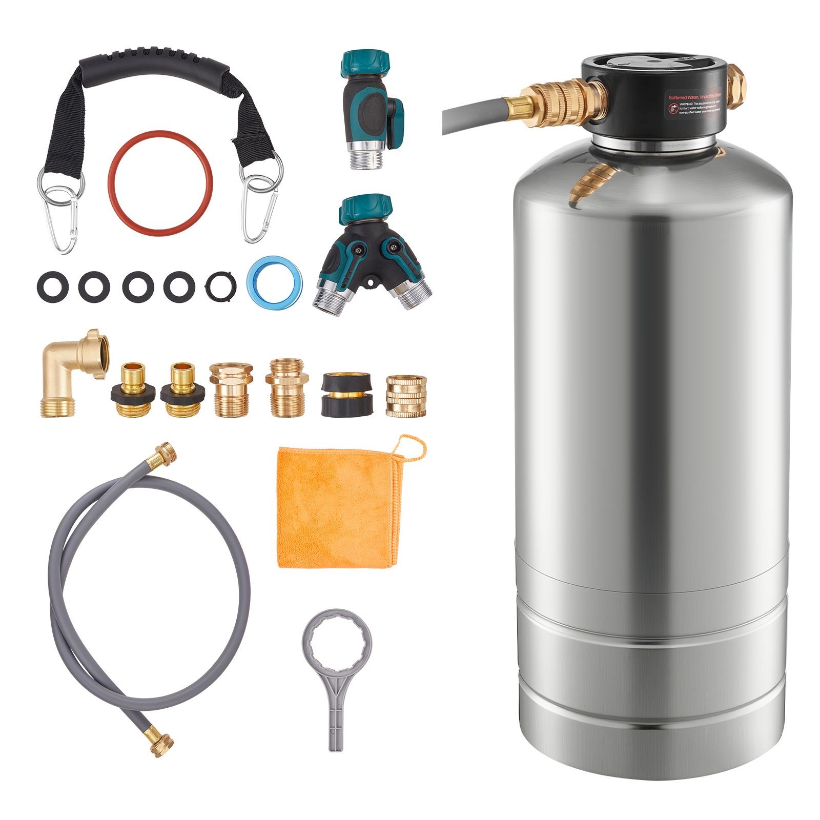 16,000-Grain RV Water Softener with Food-Grade Resin
