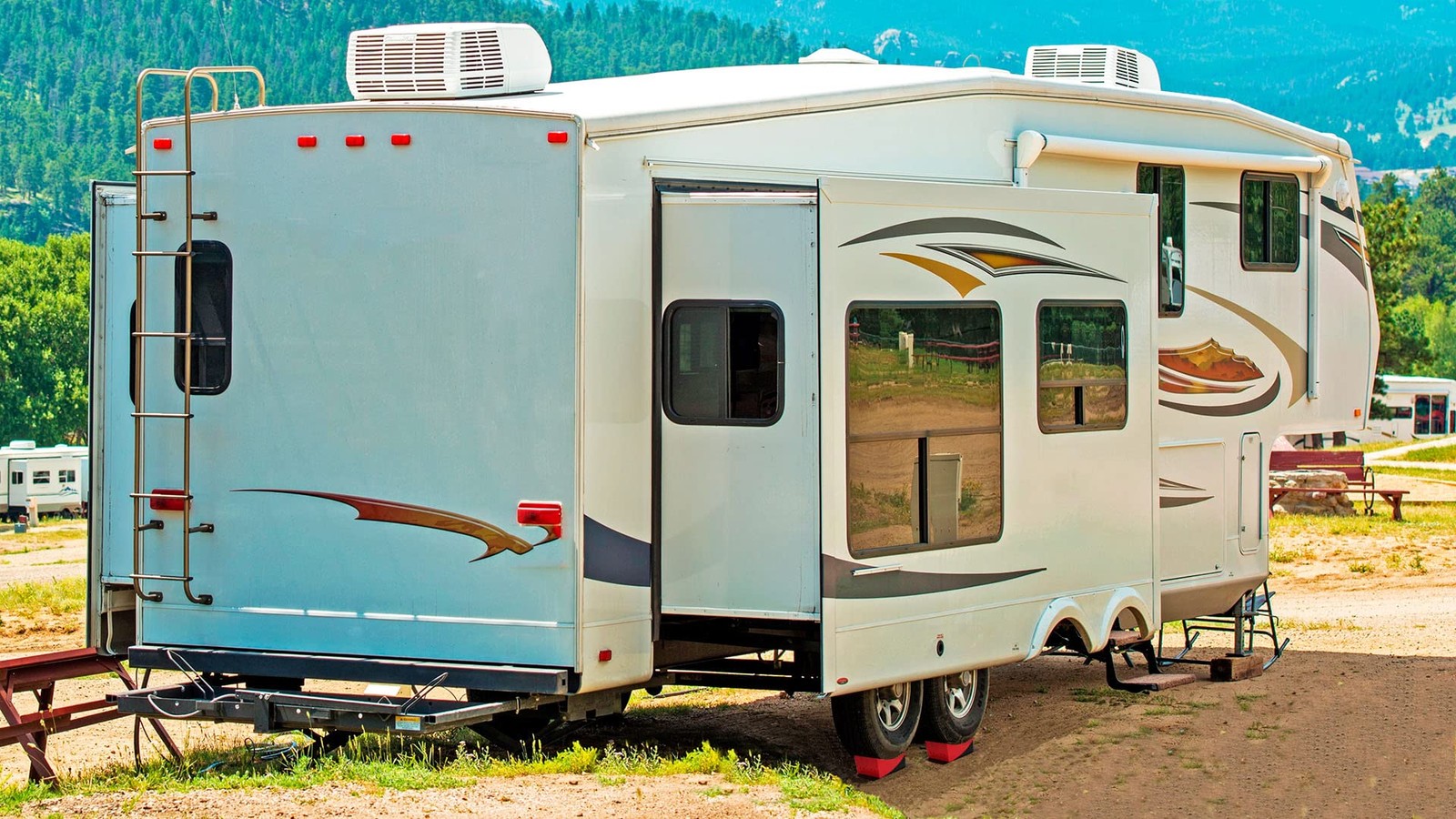 OULEME RV Leveling Blocks, Camper Leveler System 2 Packs M (13*6*4.3 inches)