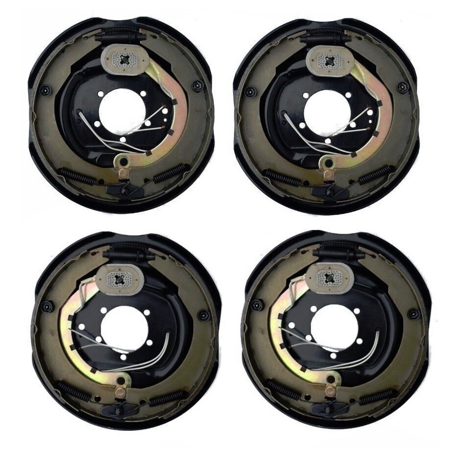 New 4x 12″ x 2″ Trailer Brake Assemblies 2pc Right & 2pc Left Side Assembly 12in