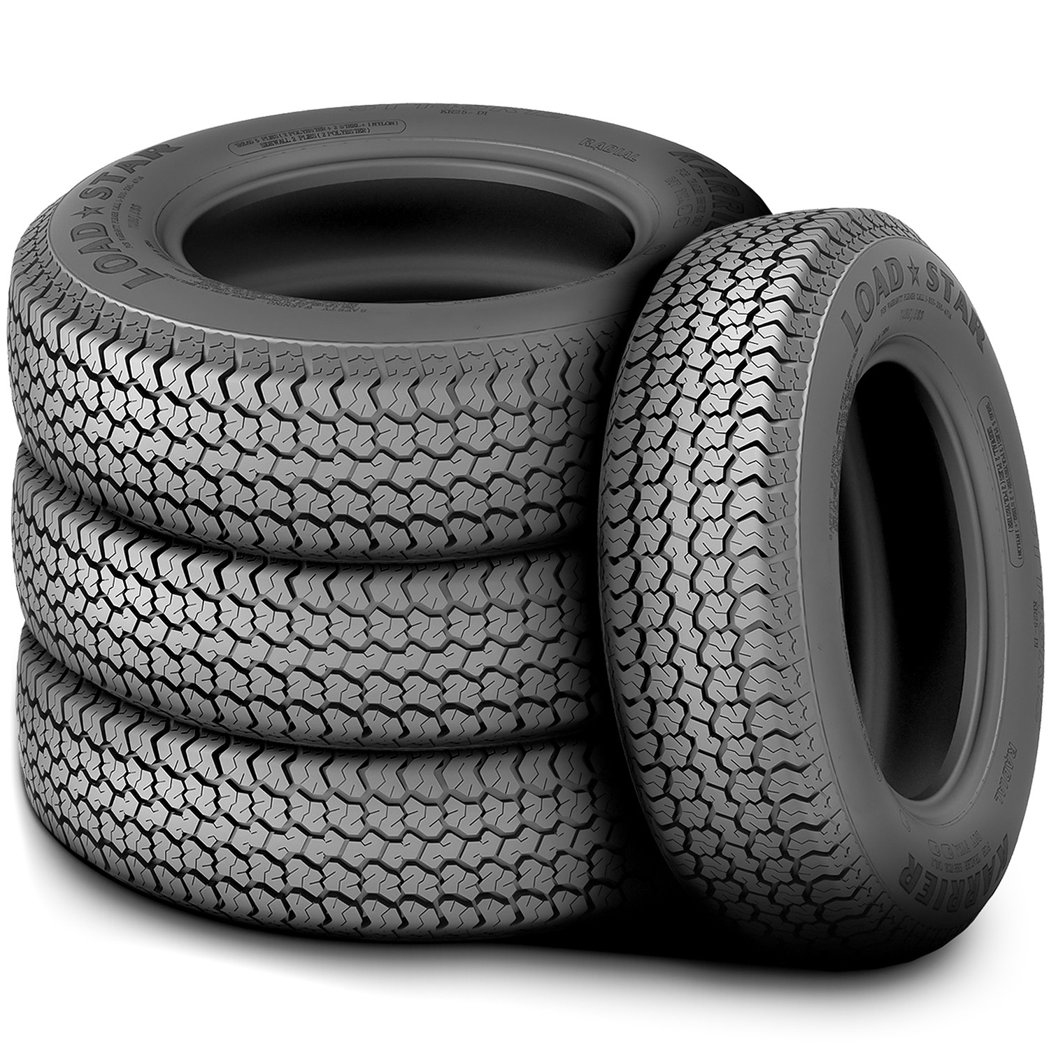 4 Tires Loadstar K550 ST 205/75D15 205-75-15 205/75/15 C 6 Ply Trailer